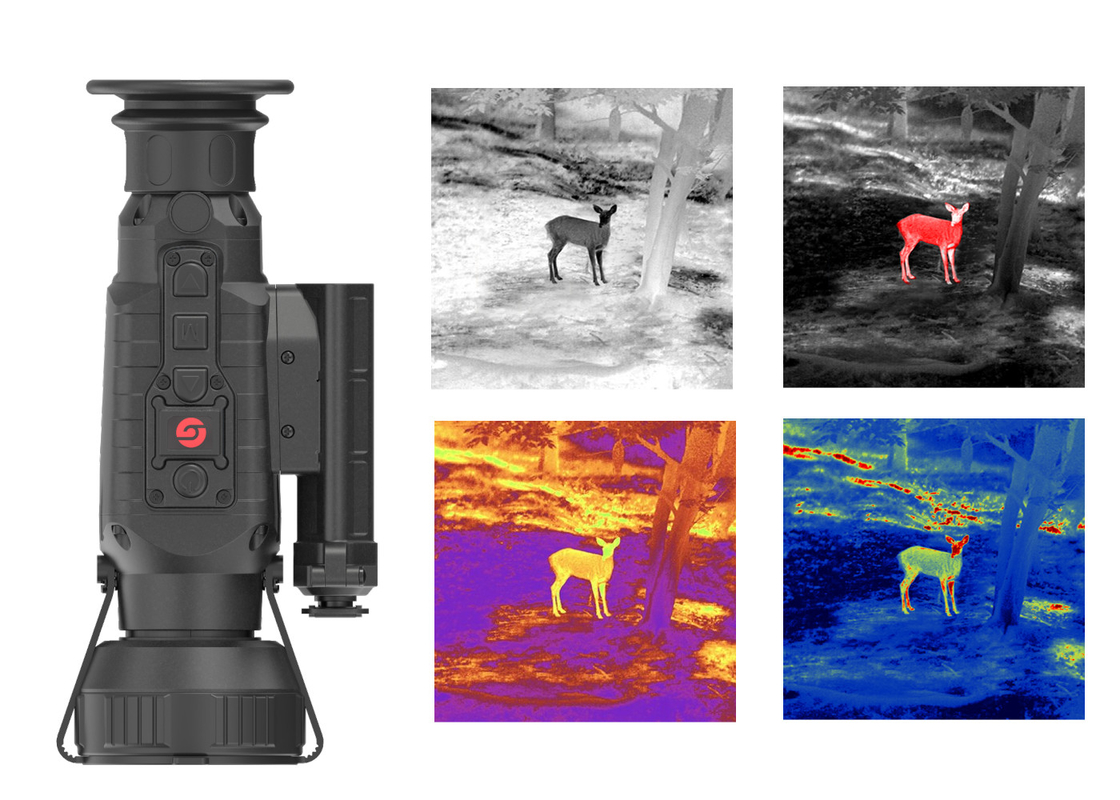 Versatile Thermal Night Vision Clip On Scope With Bright Light Cut - Off System